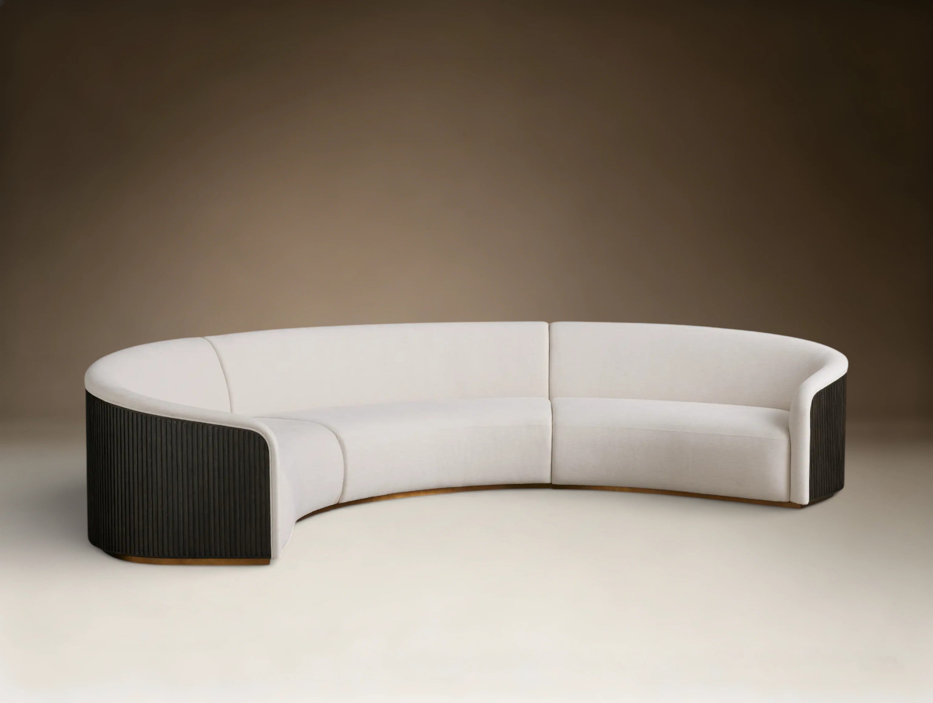 Finnigen Three-Piece Curved Sectional