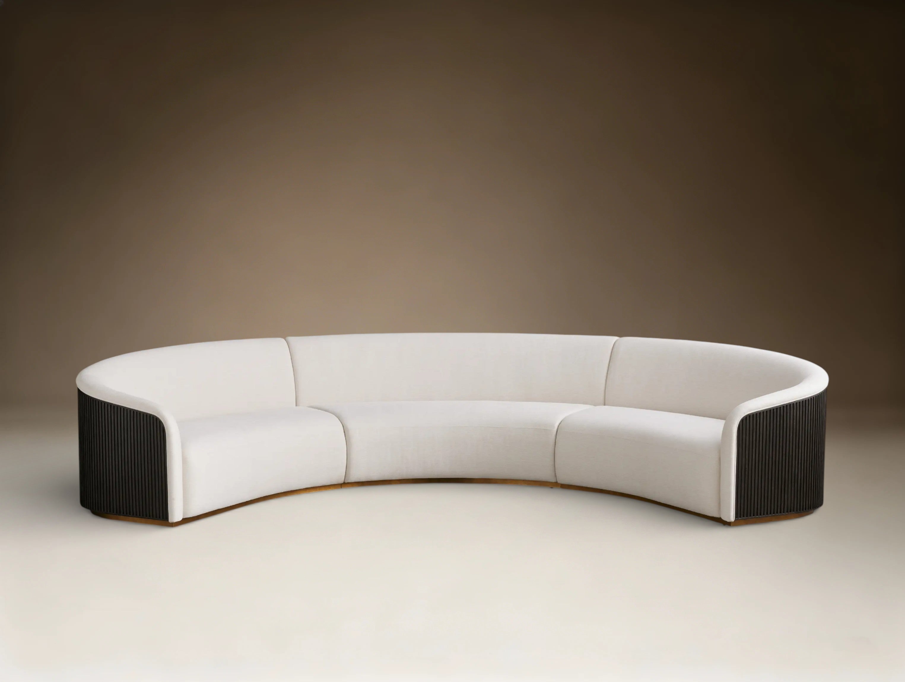Finnigen Three-Piece Curved Sectional