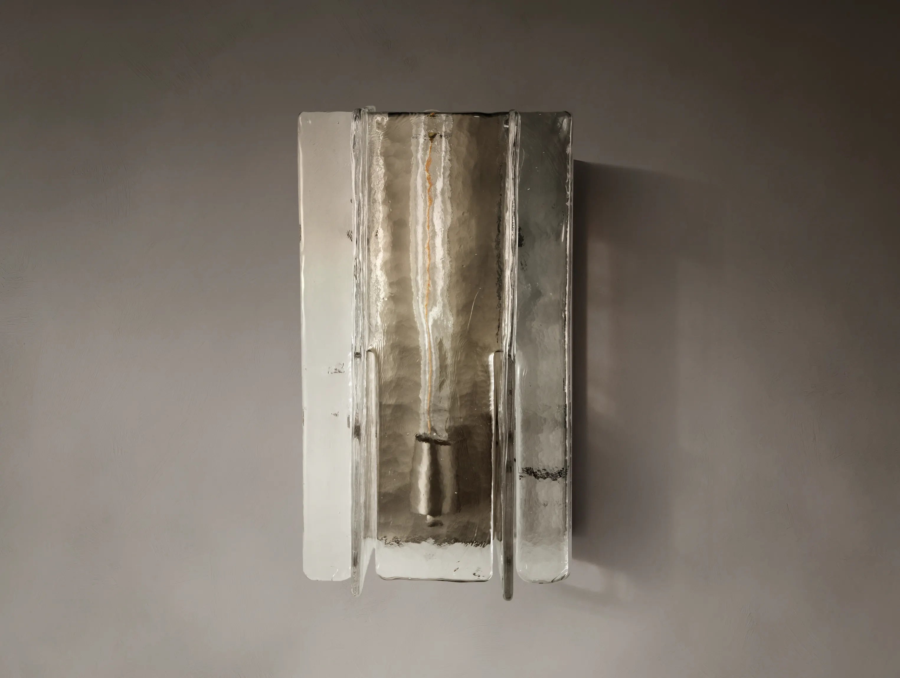Layttice Clear Glass Sconce