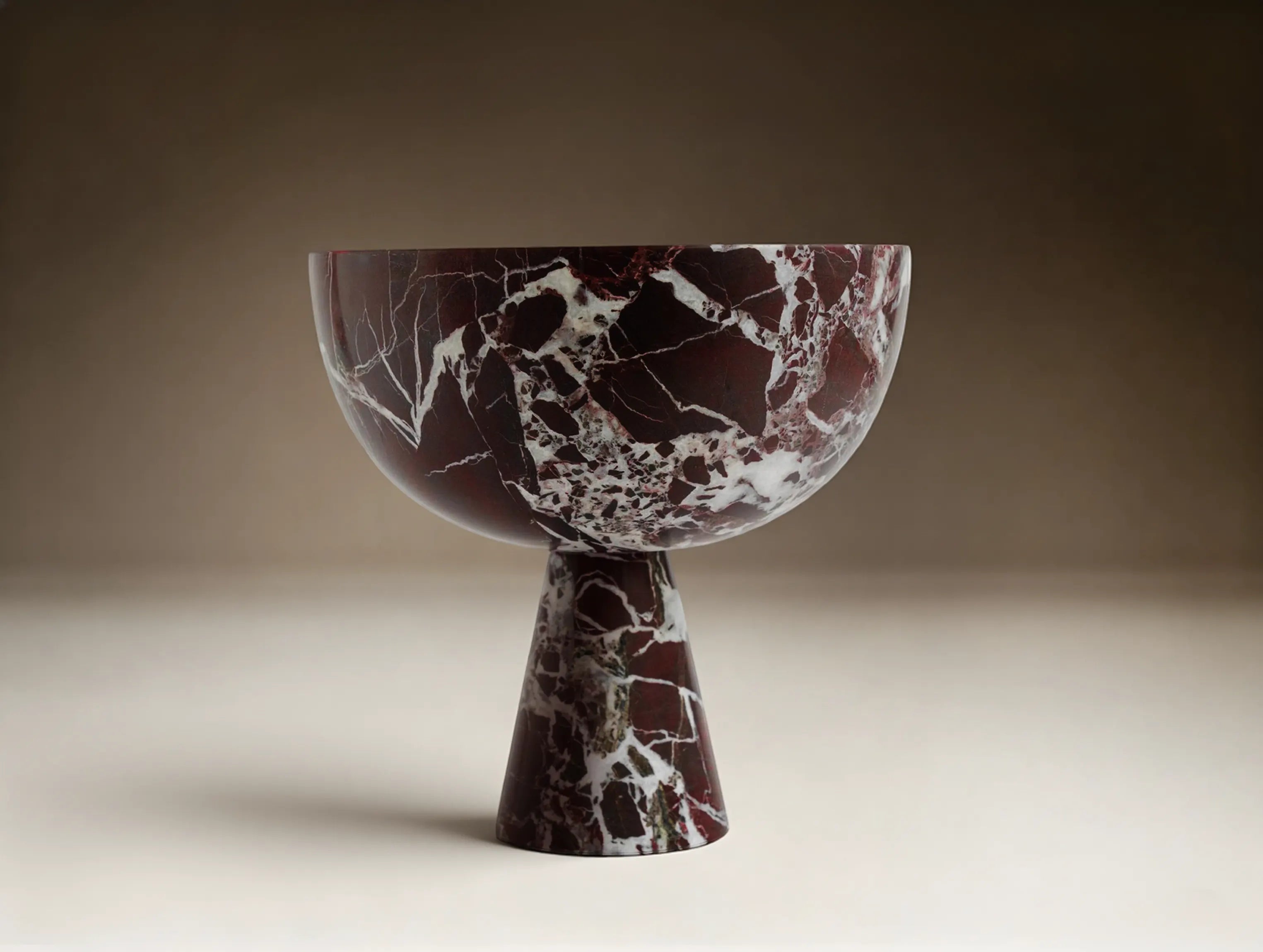 Dunos Marble Pedestal Bowl