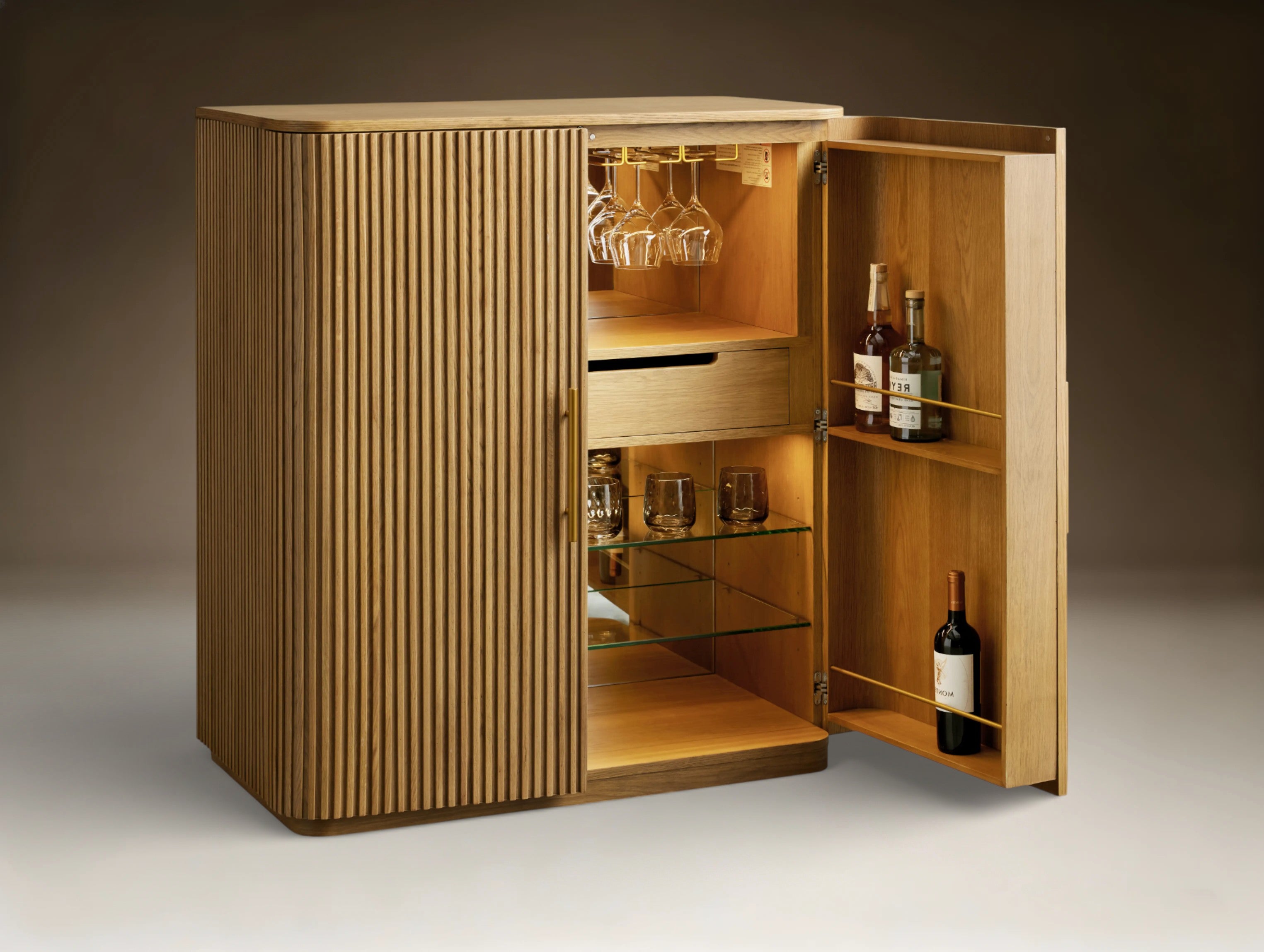Finnigen Wood Bar Cabinet