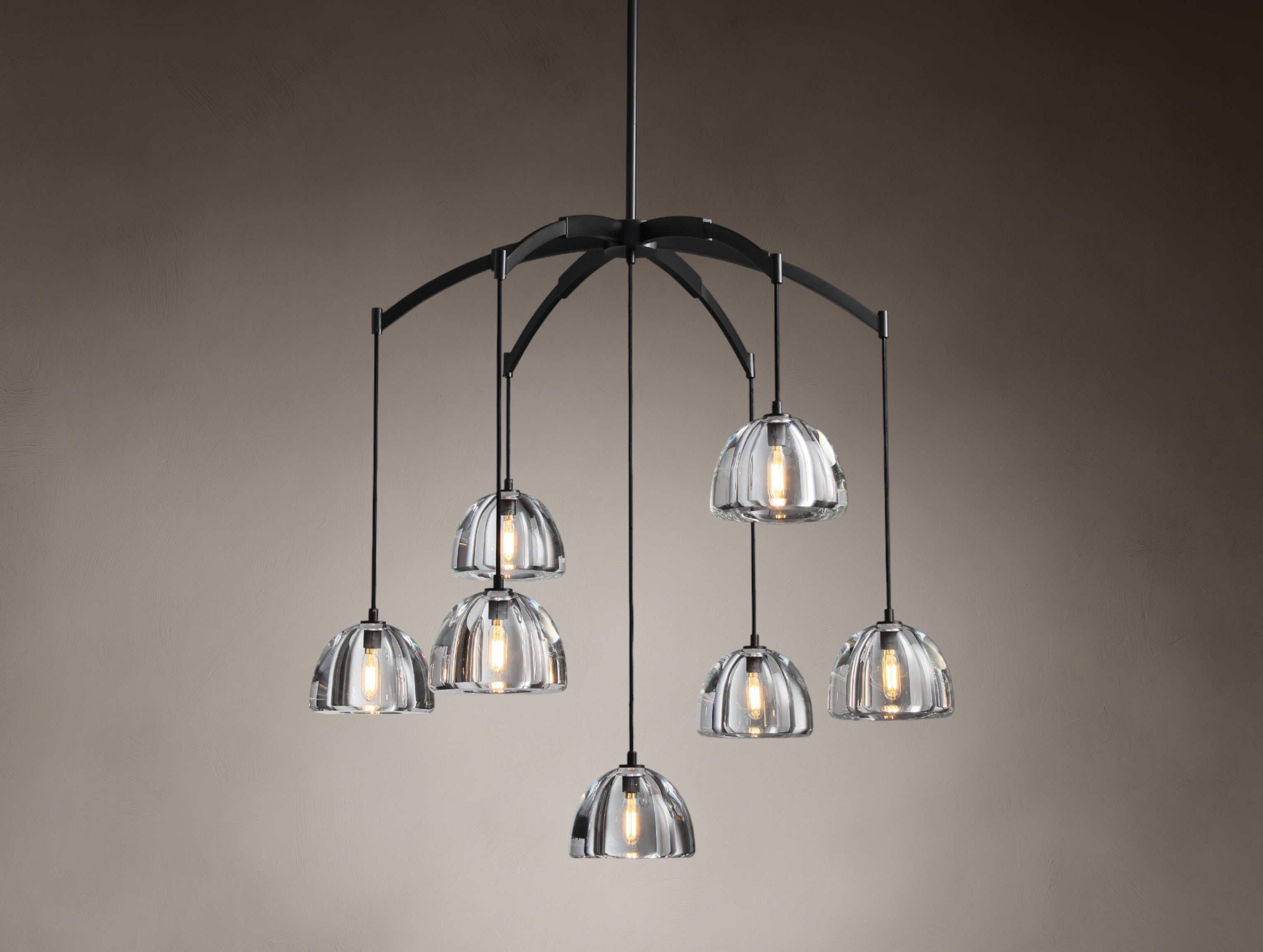 Bow-shaped Round Chandelier